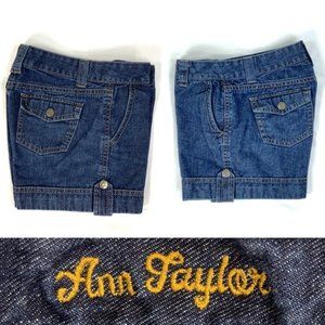 ANN TAYLOR Modern Fit Lindsay Waist denim shorts 2